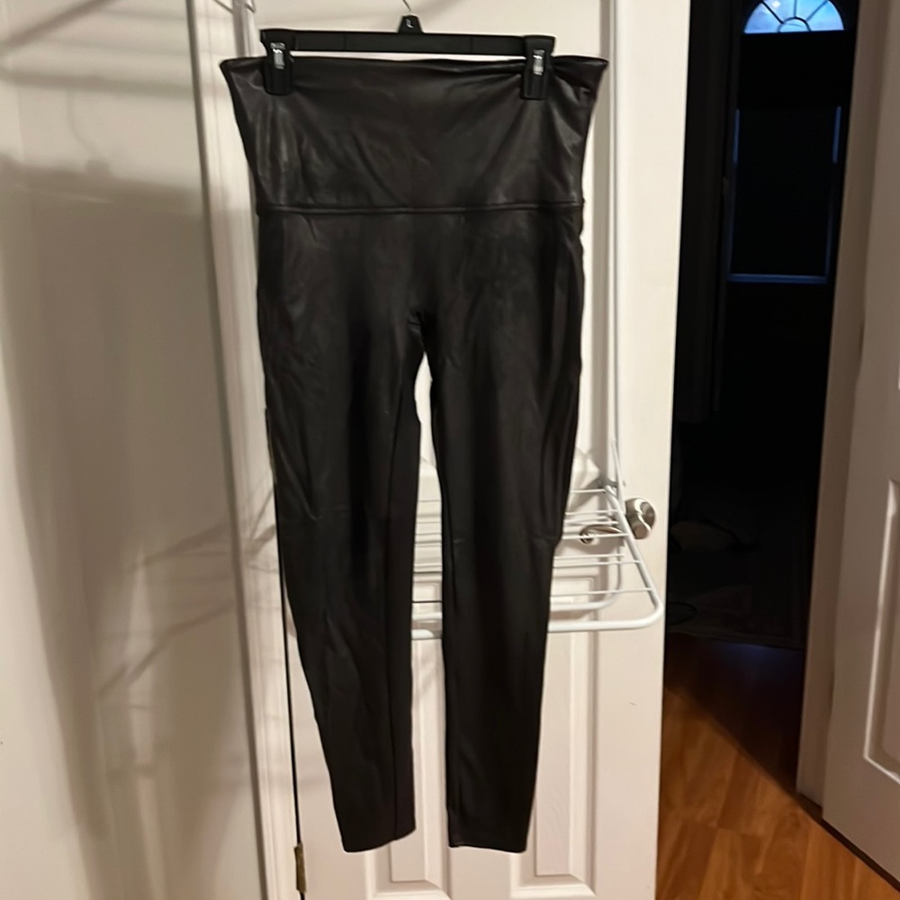 Spanx faux leather leggings